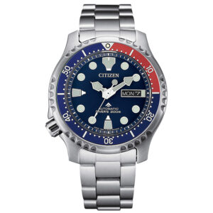 Orologio-Citizen-Uomo-Divers-Automatic-200-mt-Blu-Pepsi-Acciaio-NY0086-83L