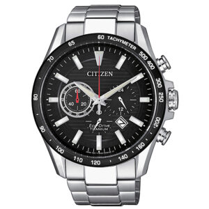 orologio uomo sportivo citizen crono super titanio quadrante nero ca4444-82e