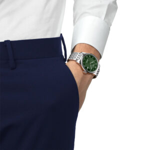 Orologio-Tissot-Le-Locle-Uomo-Automatico-Zaffiro-Verde-Acciaio-T006.407.11.093.00