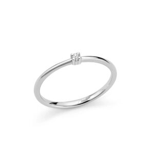 anello solitario fidanzamento in oro bianco con diamante di miluna lid3677-003g7x