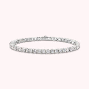 bracciale tennis donna bronzallure placcato oro bianco con zirconi bianchi wsbz02485.wr