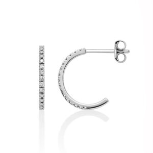 orecchini cerchio donna oro bianco con diamanti miluna per2800x