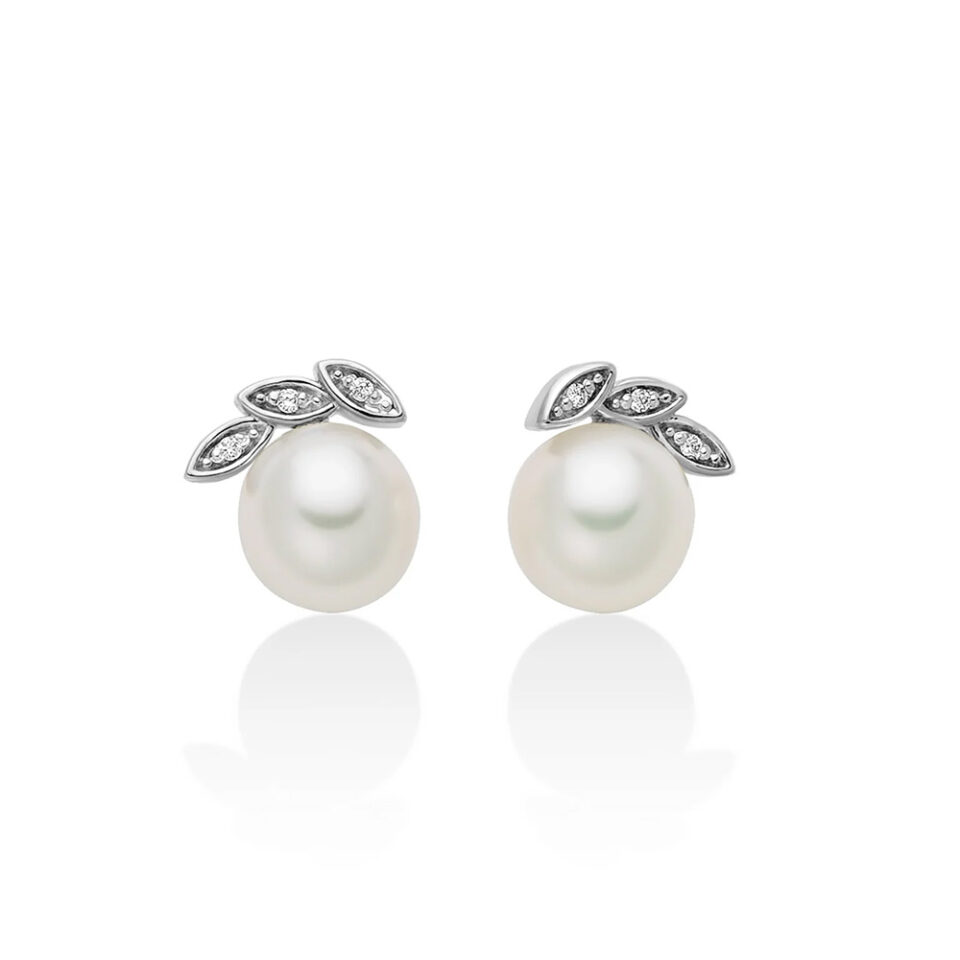 LILIE&WHITE Orecchini Pendenti Con Perle Colorate E Cristalli – Gioielli Donna Eleganti, Antiallergici, Resistente Alla Scoloritura – Regalo
