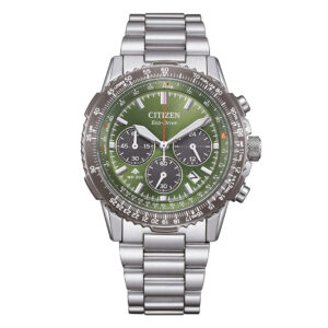 Orologio-Citizen-Promaster-Navihawk-Crono-Verde-Acciaio-CA4664-60W
