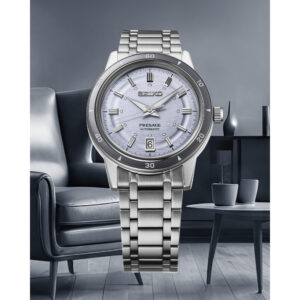 Orologio Seiko -uomo-Presage-Style-60-Automatico-Azzurro Data-Acciaio-SRPL73J1 3