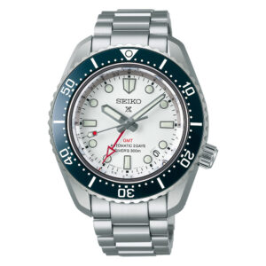 Orologio-Seiko-Prospex-GMT-Automatico-Acciaio-Bianco-300m-SPB519J1
