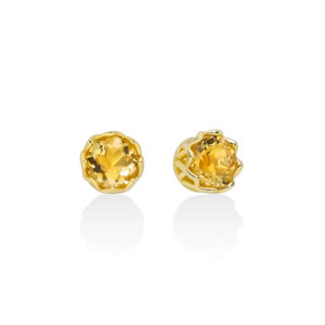 orecchini argento oro topazio giallo miluna erd3127