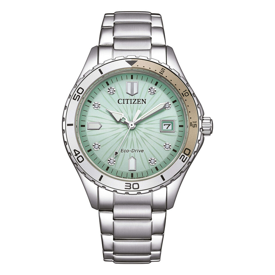 Orologio-Citizen-Lady-Eco-Drive-Bracciale-Acciaio-Quadrante-Azzurro-FE6170-88L
