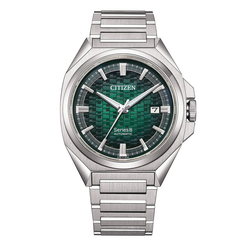 Orologio-Citizen-Serie-8-831-Mechanical-Automatico-Quadrante-Verde-Acciaio-NB6050-51W.