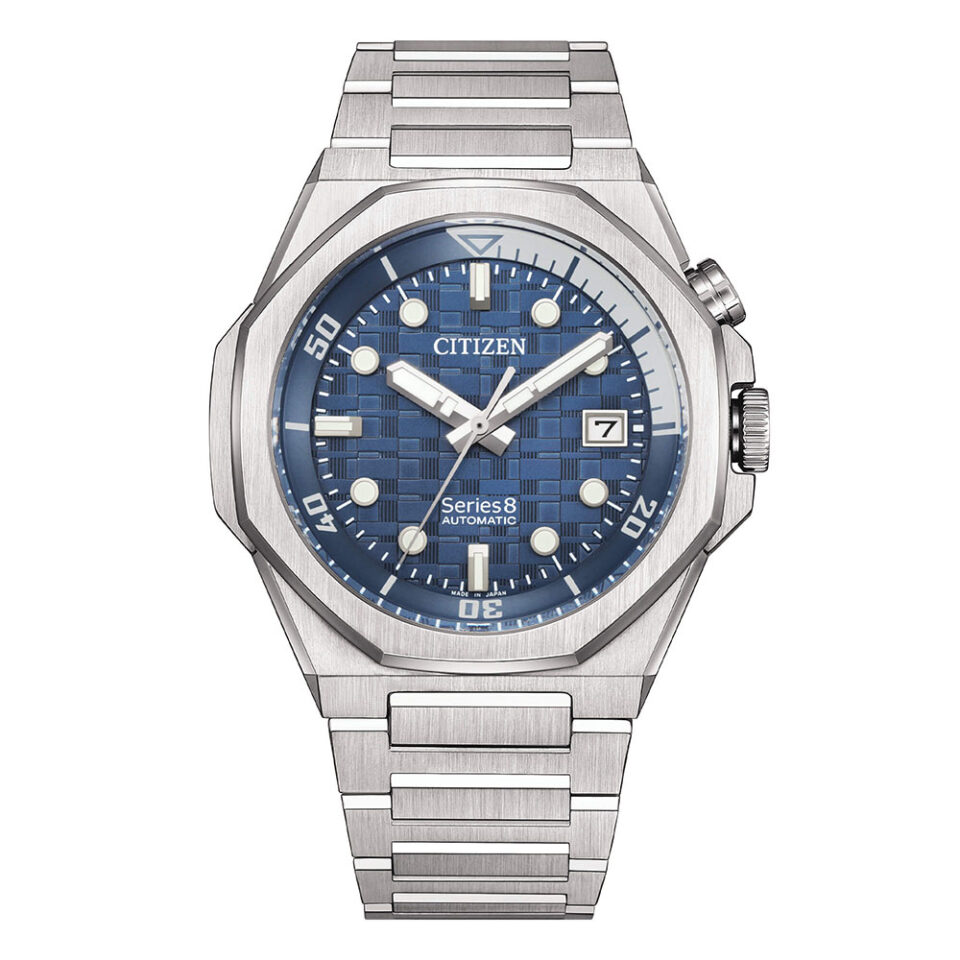 Orologio-Citizen-Serie-8-890-Mechanical-Automatico-Quadrante-Blu-Vetro-Zaffiro-Acciaio-NB6060-58L.