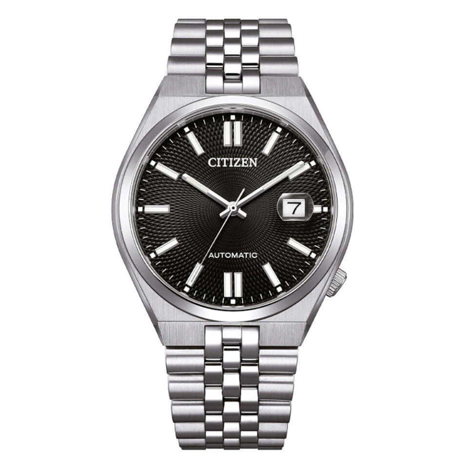 Orologio-Citizen-Tsuyosa-60-Automatico-40-mm-Acciaio-Quadrante-Nero-NK0020-55E