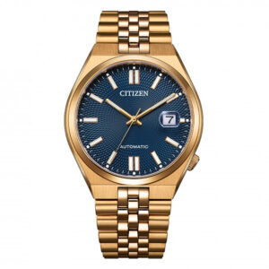 Orologio-Citizen-Tsuyosa-60-Automatico-40-mm-Placcato-Oro-Rosa-Quadrante-Blu-NK0023-57L.