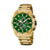 Orologio-Festina-Crono-Uomo-Placcato-Oro-Giallo-Quadrante-Verde-f20541-3