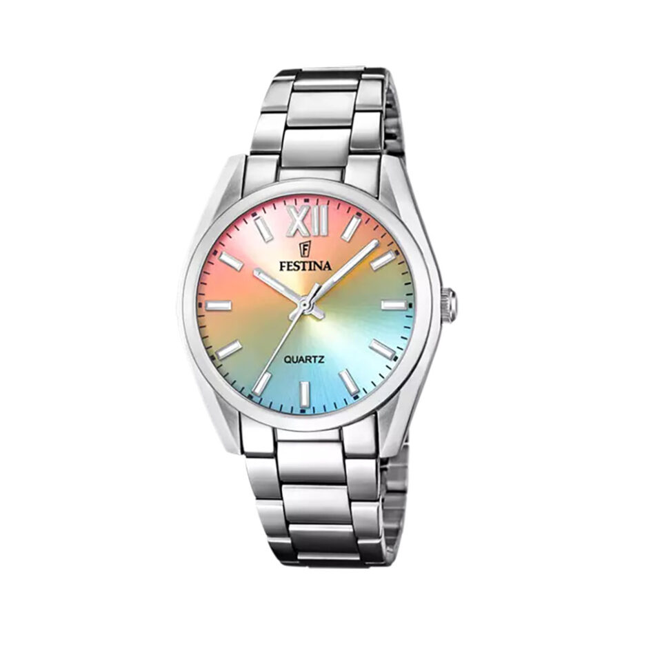 Orologio-Festina-Donna-Solo-Tempo-Collezione-Alegria-Acciaio-Quadrante-Multicolor-F20622-H