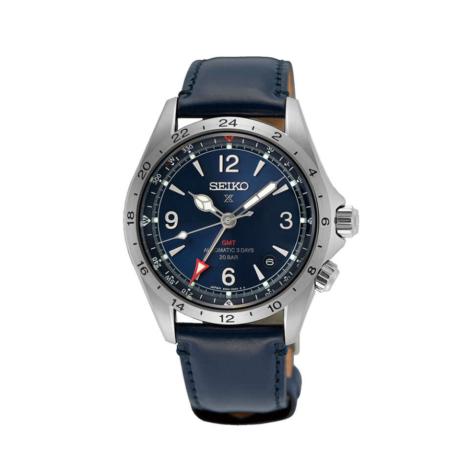 Orologio-Seiko-Uomo-Prospex-Alpinist-GMT-Automatico-Quadrante-Blu-SPB377J1.