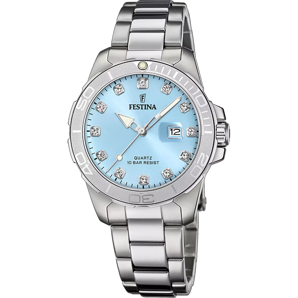 OROLOGIO-FESTINA-BOYFRIEND-COLLECTION-Donna-Quadrante-AZZURO-Bracciale-ACCIAIO-F20503-5