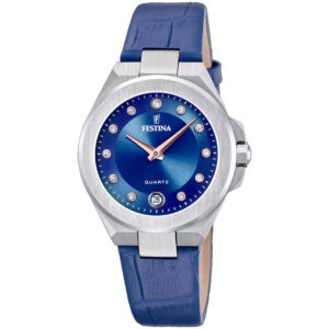 OROLOGIO-FESTINA-MADEMOISELLE-Donna-Cinturino-Pelle-Quadrante-Blu-F20701-4