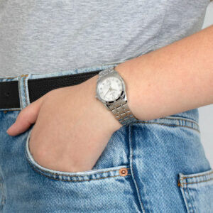 OROLOGIO FESTINA MADEMOISELLE Lady Quadrante ARGENTO Bracciale ACCIAIO F16940-A-1