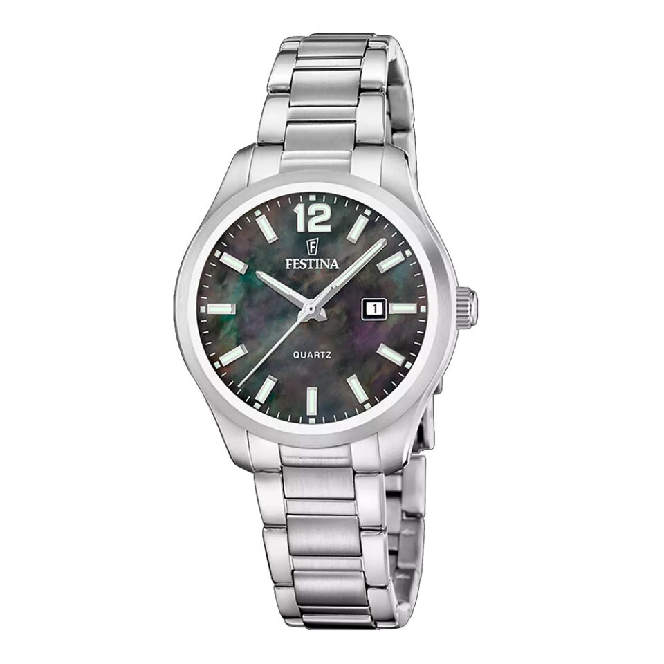 Orologio-Festina-Classics-Lady-34mm-Quadrante-Madreperla-Nera-bracciale-Acciaio-F20737-7.