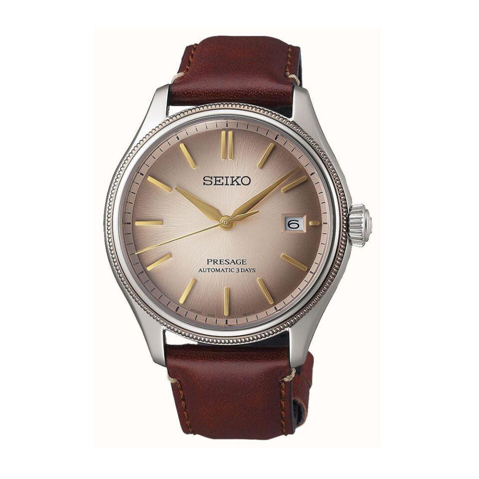 Orologio-Seiko-Presage-Classic-Series-Limited-Edition-Quadrante-Marrone-Cinturino-Pelle-SPB529J1