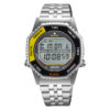 Orologio-Seiko-Sport-A829-Rotocall-Uomo-Quarzo-Digitale-Bracciale-Acciaio-Lunetta-Giallo-Nero-SMGG17P1