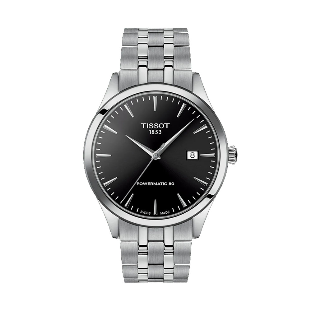 Orologio-Tissot-Classic-Dream-Automatico-Powermatic80-Uomo-40mm-Bracciale-Acciaio-Quadrante-Nero-T158.407.11.051.00.