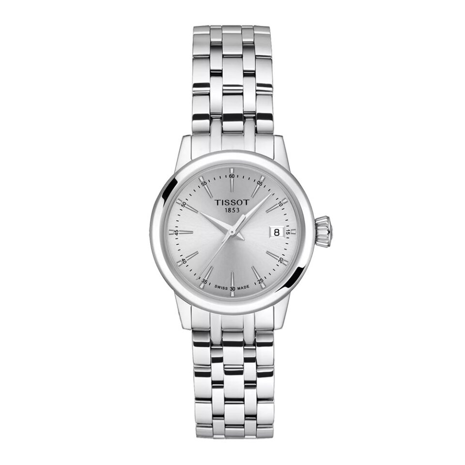Orologio-Tissot-Classic-Dream-Lady-28mm-Quarzo-Bracciale-Acciaio-Quadrante-Argento-T129.210.11.031.00.