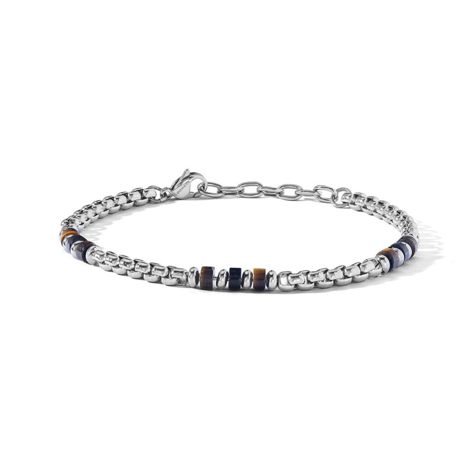 bracciale-uomo-acciaio-con-occhio-di-tigre-ed-onice-nera-comete-ubr-1270