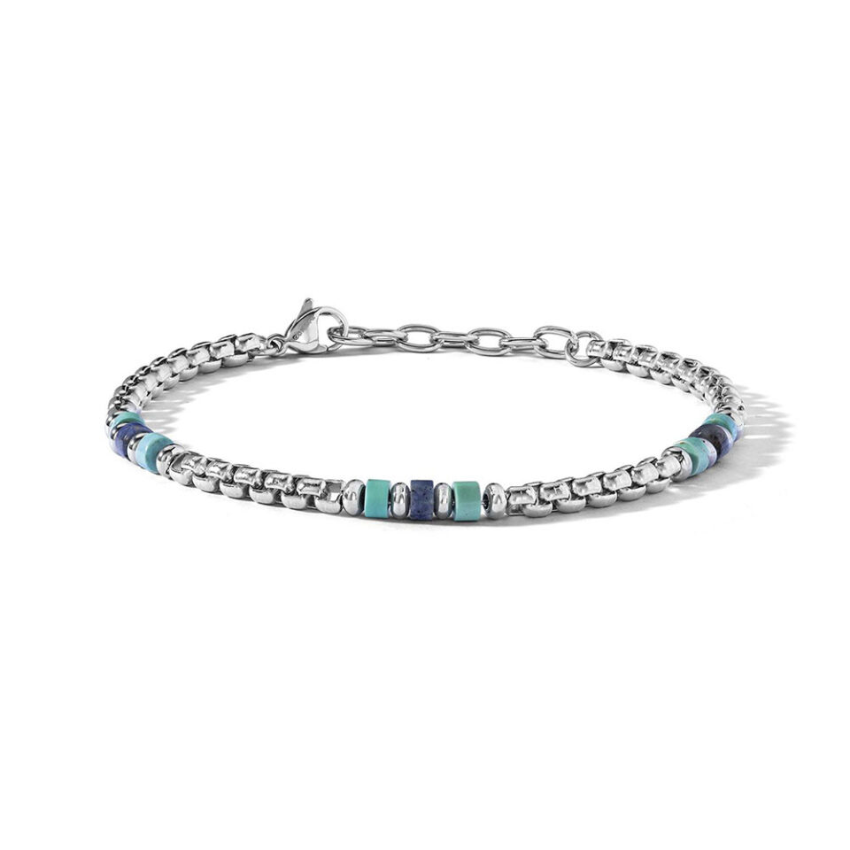 bracciale-uomo-acciaio-con-sodalite-blu-e-turchese-comete-ubr-1271