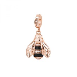 ciondolo charm rosato gioielli ape argento 925 placcato oro rosa rz181