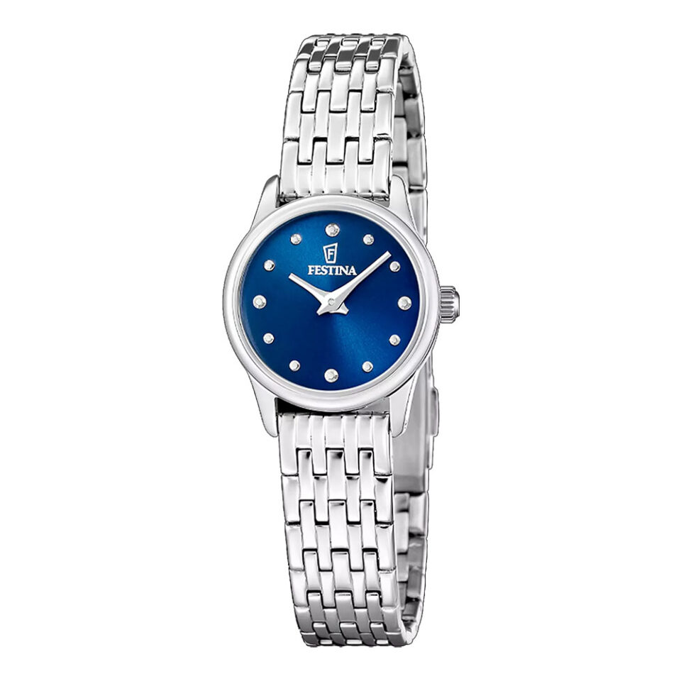 OROLOGIO-FESTINA-Lady-MADEMOISELLE-Quadrante-Blu-Bracciale-ACCIAIO-23mm-F20749-4