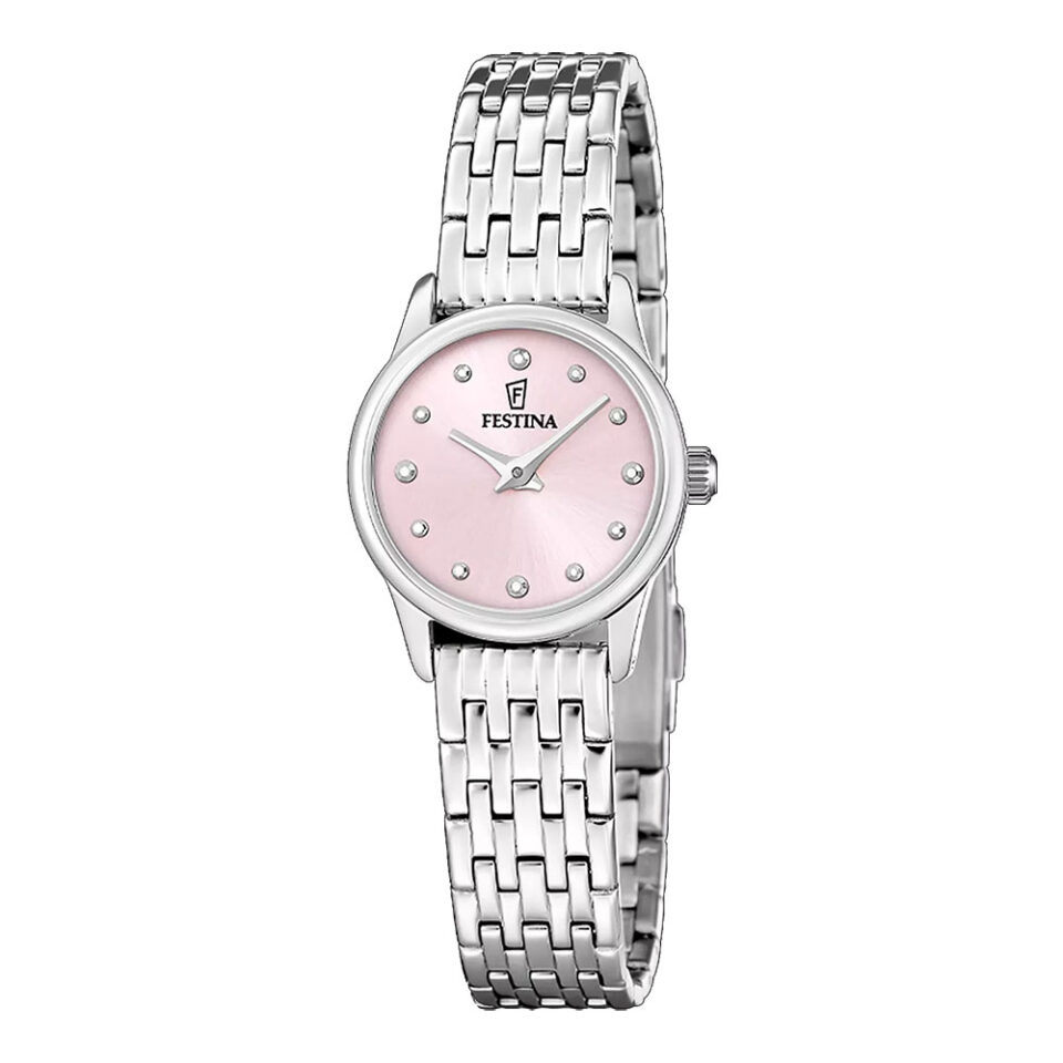 OROLOGIO-FESTINA-Lady-MADEMOISELLE-Quadrante-Rosa-Bracciale-ACCIAIO-23mm-F20749-2