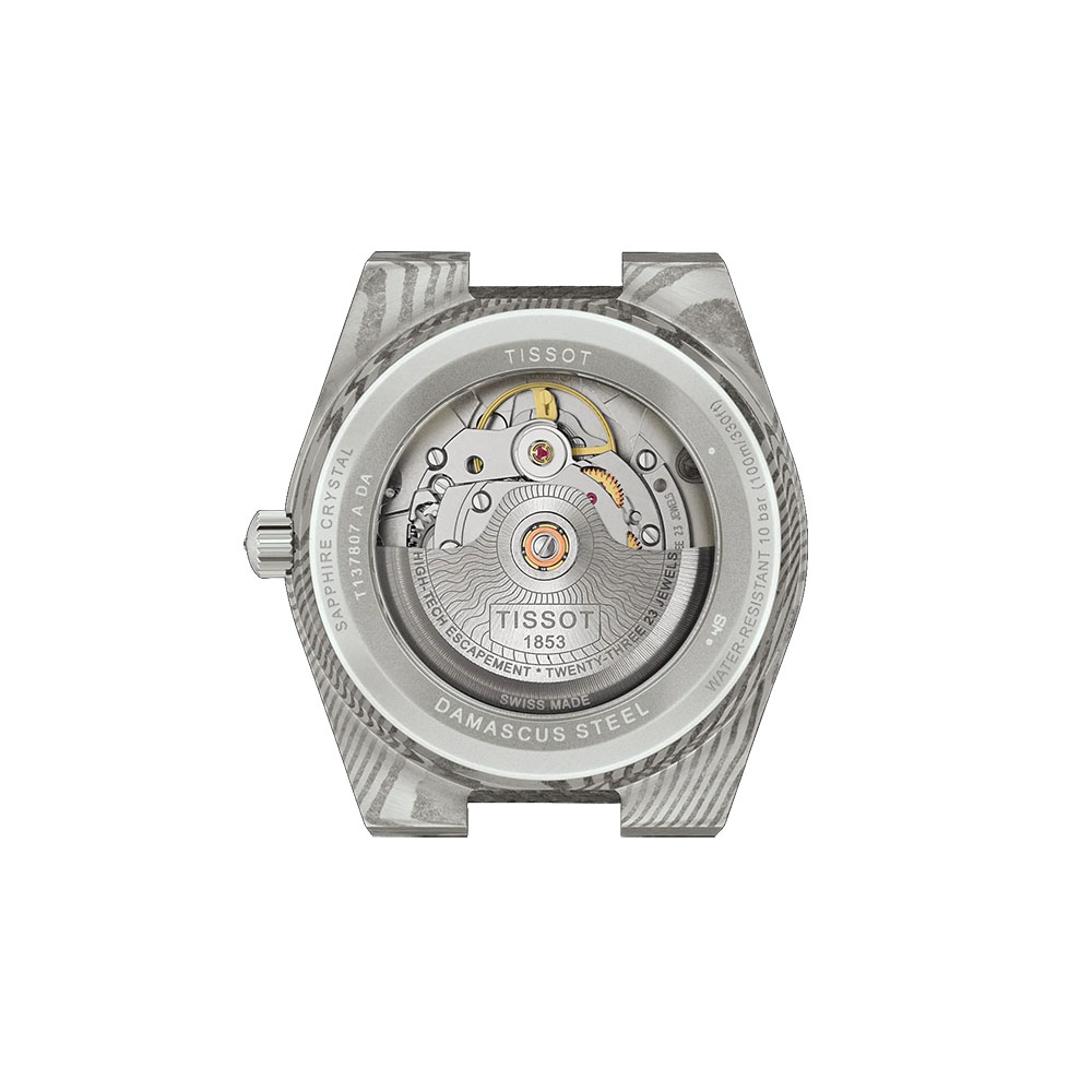 Orologio Tissot PRX Automatico 38mm Damascato Acciaio Marmorizzato quadrante grigio Vetro Zaffiro T137.807.96.081.00-2