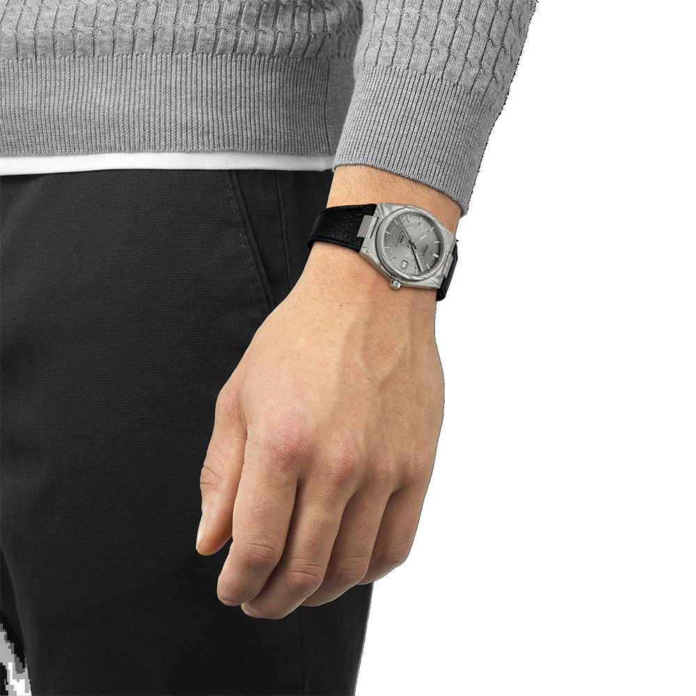 Orologio Tissot PRX Automatico 38mm Damascato Acciaio Marmorizzato quadrante grigio Vetro Zaffiro T137.807.96.081.00-4