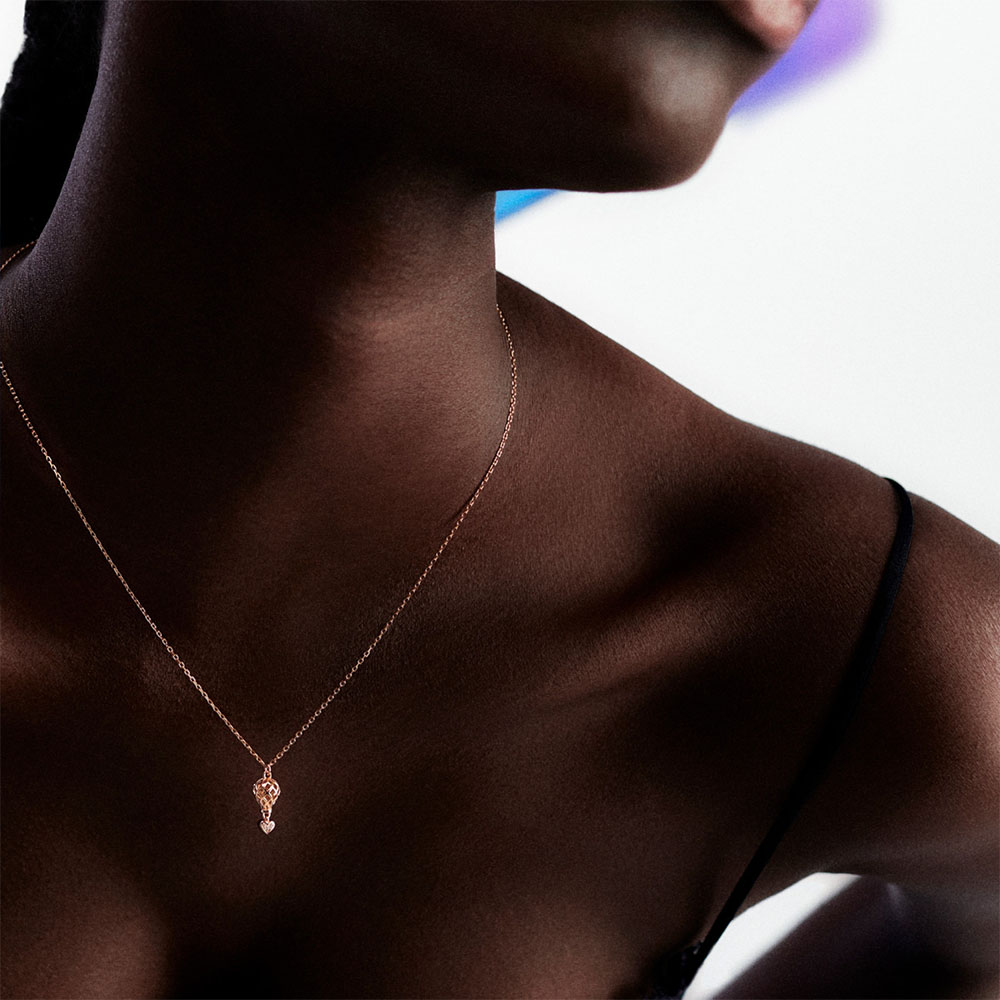 collana ciondolo mongolfiera argento placcato oro rosa rosato gioielli collezione aria rzar08