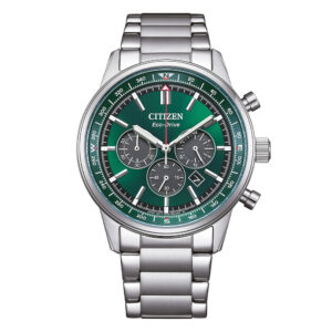 Orologio-Citizen-OF-Aviator-Crono-Bracciale-Acciaio-Quadrante-verde-CA4720-52X