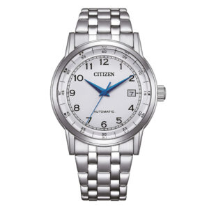 Orologio-Citizen-OF-Classic-Automatico-Bracciale-Acciaio-Quadrante-Bianco-NJ0210-56A.
