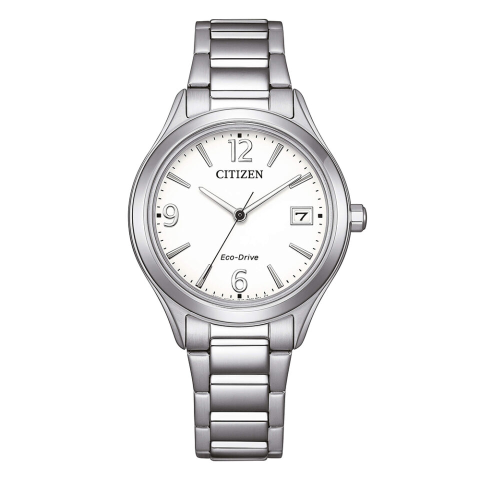 Orologio-Citizen-OF-Eco-Drive-Lady-Sporty-33mm-Bracciale-Acciaio-quadrante-Bianco-FE6121-67A