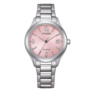 Orologio-Citizen-OF-Eco-Drive-Lady-Sporty-33mm-Bracciale-Acciaio-quadrante-Rosa-FE6121-67X