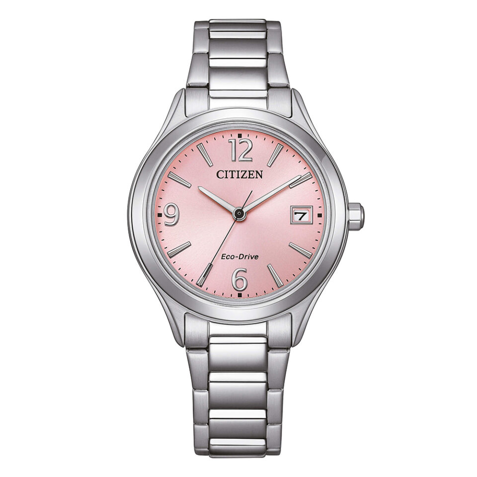 Orologio-Citizen-OF-Eco-Drive-Lady-Sporty-33mm-Bracciale-Acciaio-quadrante-Rosa-FE6121-67X
