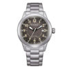 Orologio-Citizen-OF-Field-Uomo-39mm-Eco-Drive-Bracciale-Acciaio-quadrante-Nero-AW1870-59H