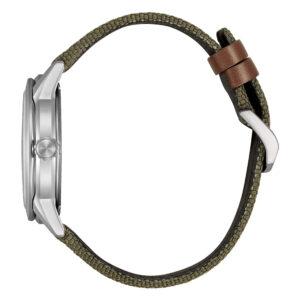 Orologio Citizen OF Field Uomo 39mm Eco Drive Cinturino Pelle quadrante Bianco AW1870-08A-2