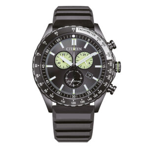 Orologio-Citizen-OF-Marine-Uomo-Crono-Cinturino-Gomma-Quadrante-Nero-AT2565-05E