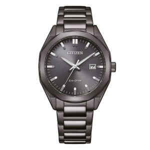 Orologio-Citizen-OF-Metropolitan-Eco-Drive-Unisex-38mm-Bracciale-Acciaio-PVD-Nero-Quadrante-Nero-BM7625-80H.
