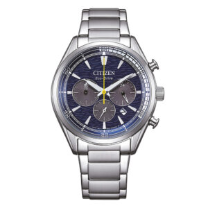 Orologio-Citizen-OF-Sport-Crono-Uomo-39mm-Bracciale-Acciaio-Quadrante-Blu-Texturizzato-CA4700-50L