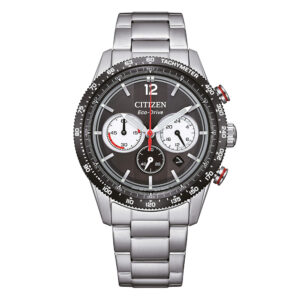 Orologio-Citizen-OF-Vintage-Racing-Unisex-Crono-Eco-Drive-Bracciale-Acciaio-Quadrante-Nero-CA4714-55E.