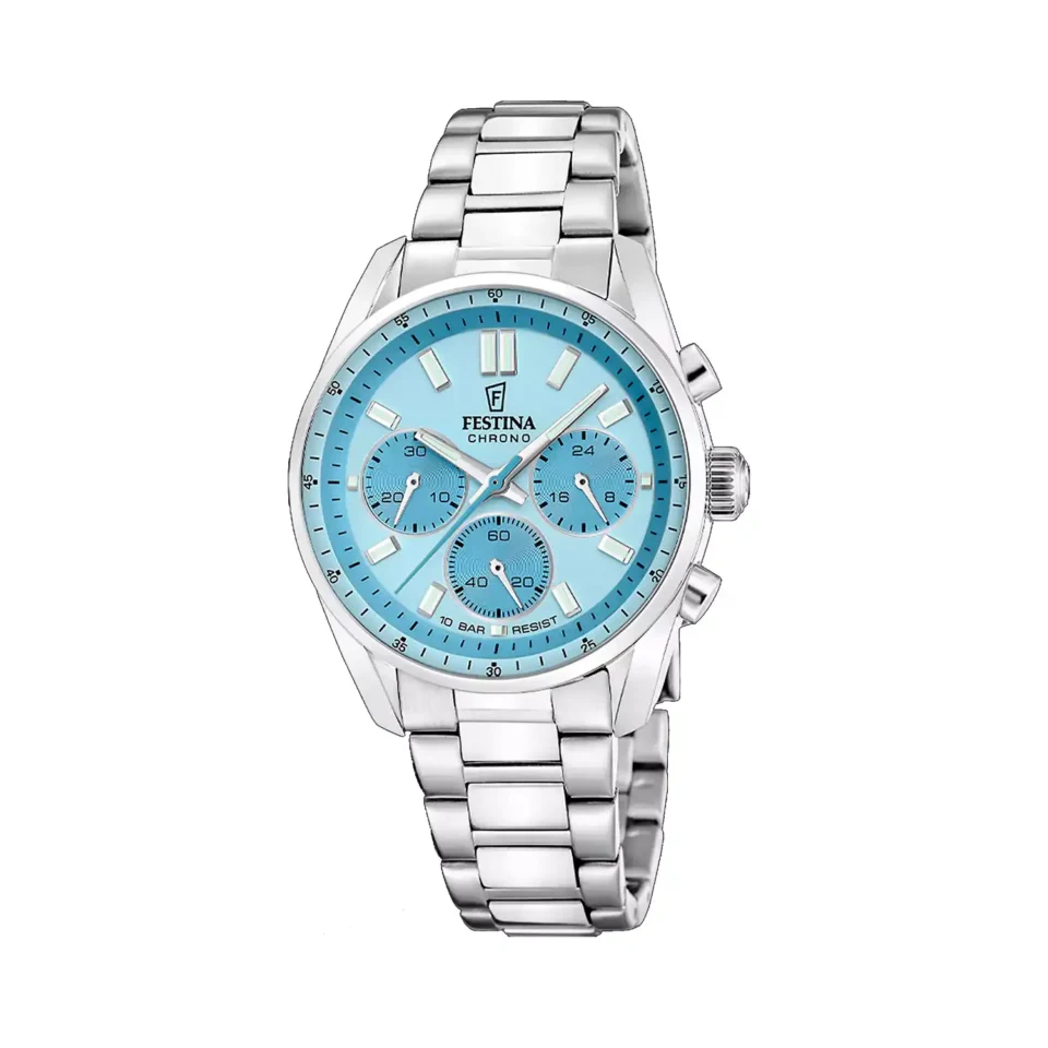 Orologio-Festina-Boyfriend-Crono-Quarzo-BraccialeAcciaio-Quadrante-Azzurro-F20753-2