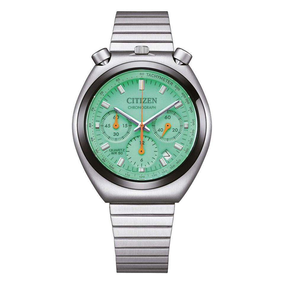 Orologio-Citizen-Tsuno-Uomo-Crono-Quadrante-Verde-Bracciale-Acciaio-N3660-73X