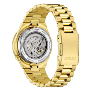 Orologio Citizen Tsuyosa Automatico Uomo Bracciale Acciaio PVD Oro Giallo Quadrante Verde Scuro NJ0232-53X-1