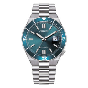 Orologio-Citizen-Tsuyosa-Automatico-Uomo-Bracciale-Acciaio-Quadrante-Petrolio-NJ0231-56L